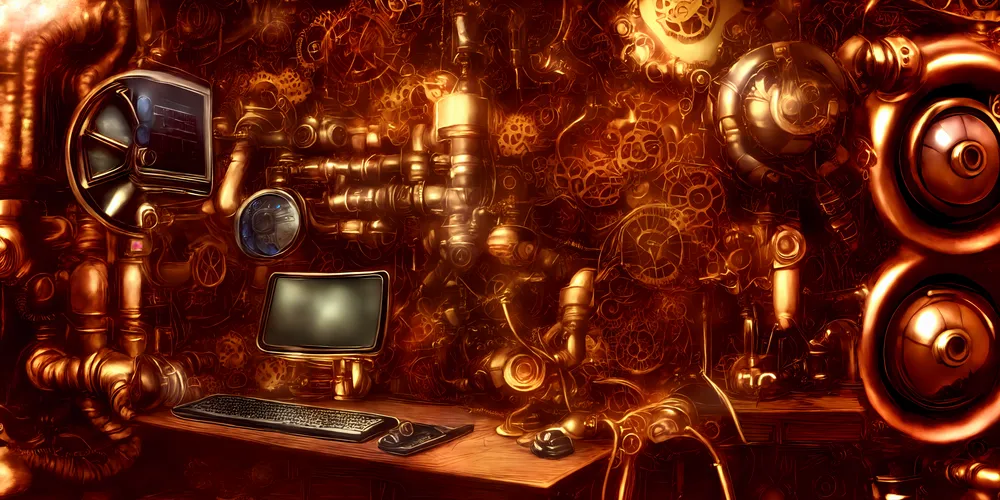 ภาพประกอบ: คอมพิวเตอร์เกมมิ่งในสไตล์ conceptual art