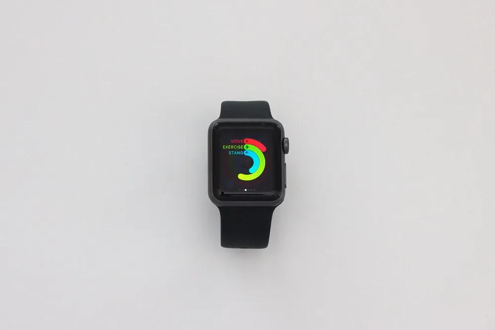 Apple Watch แสดงวงแหวน Activity — Move, Exercise, Stand