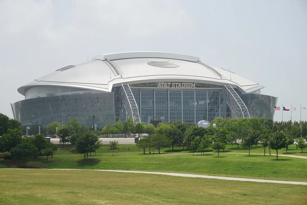 สนาม AT&T Stadium เมืองอาร์ลิงตัน รัฐเท็กซัส สถานที่จัดนัดอาร์เจนตินา พบ ออสเตรีย
